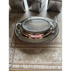 the sheffield silver co Lided Silver Plate Vintage Casserole Dish